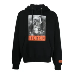 Heron Preston Logo Hoodie Sweatshirt Katoen-Heren Truien & Vesten