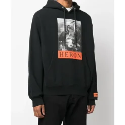 Heron Preston Logo Hoodie Sweatshirt Katoen-Heren Truien & Vesten