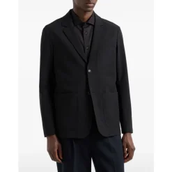 Emporio Armani Seersucker Jasje-Heren Kostuums