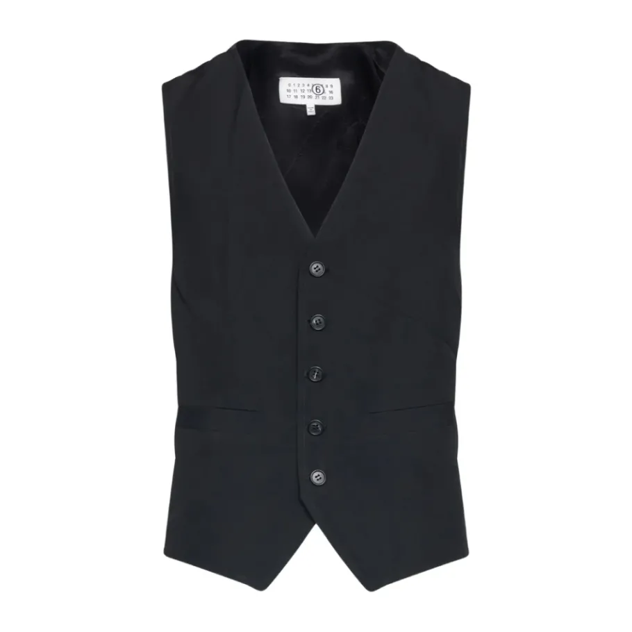 MM6 Maison Margiela V-hals Mouwloos Vest Buitenkleding-Heren Kostuums