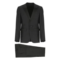 Dsquared2 Virgin Wool en Zijden Smoking Pak-Heren Kostuums