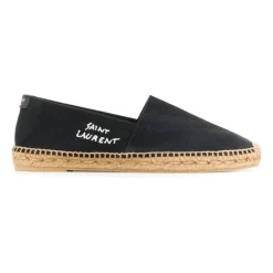 Saint Laurent e Canvas Logo Espadrilles-Heren Espadrilles|Instappers & Slip Ons