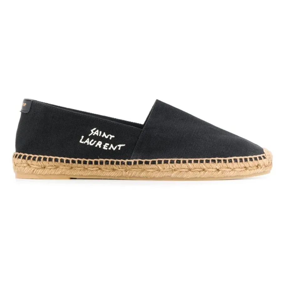 Saint Laurent e Canvas Logo Espadrilles-Heren Espadrilles|Instappers & Slip Ons