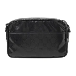 Gucci e Coated Canvas Crossbody Tas-Heren Tassen