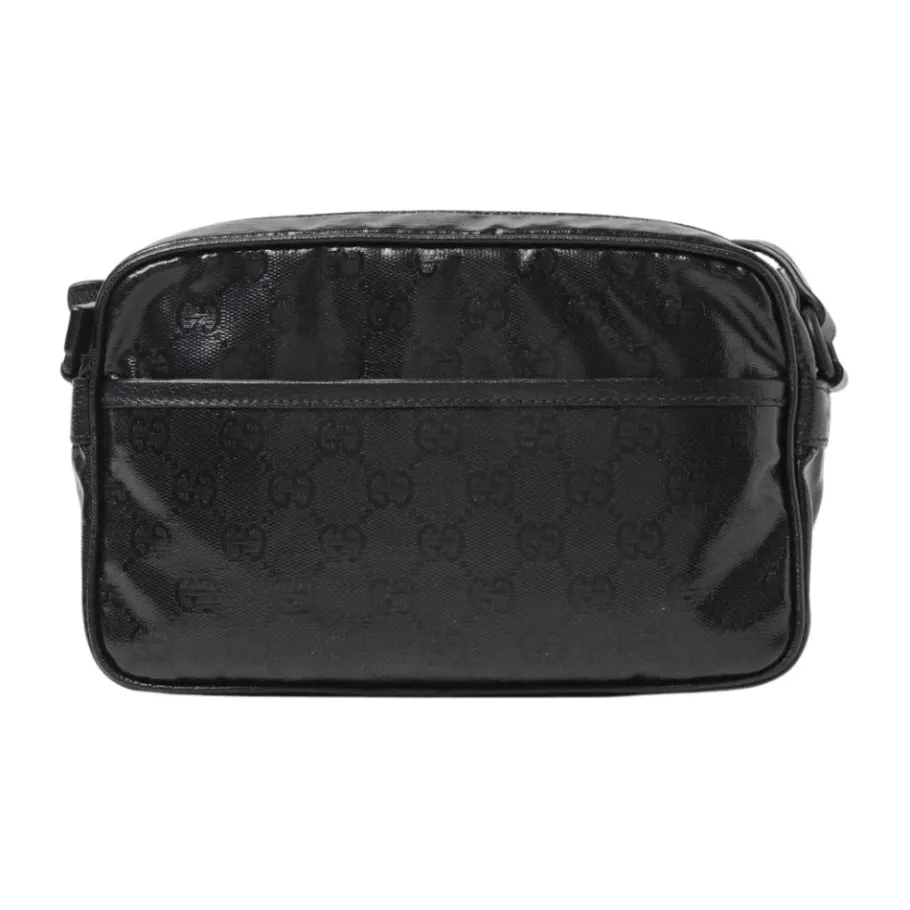 Gucci e Coated Canvas Crossbody Tas-Heren Tassen