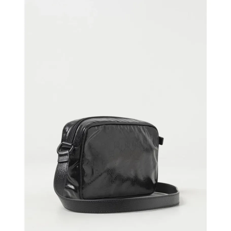 Gucci e Coated Canvas Crossbody Tas-Heren Tassen