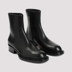 Alexander McQueen e Enkellaarsjes Ronde Neus Rits-Heren Laarzen