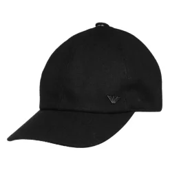 Emporio Armani e Gebreide Paneel Adelaar Logo Hoed-Heren Petten