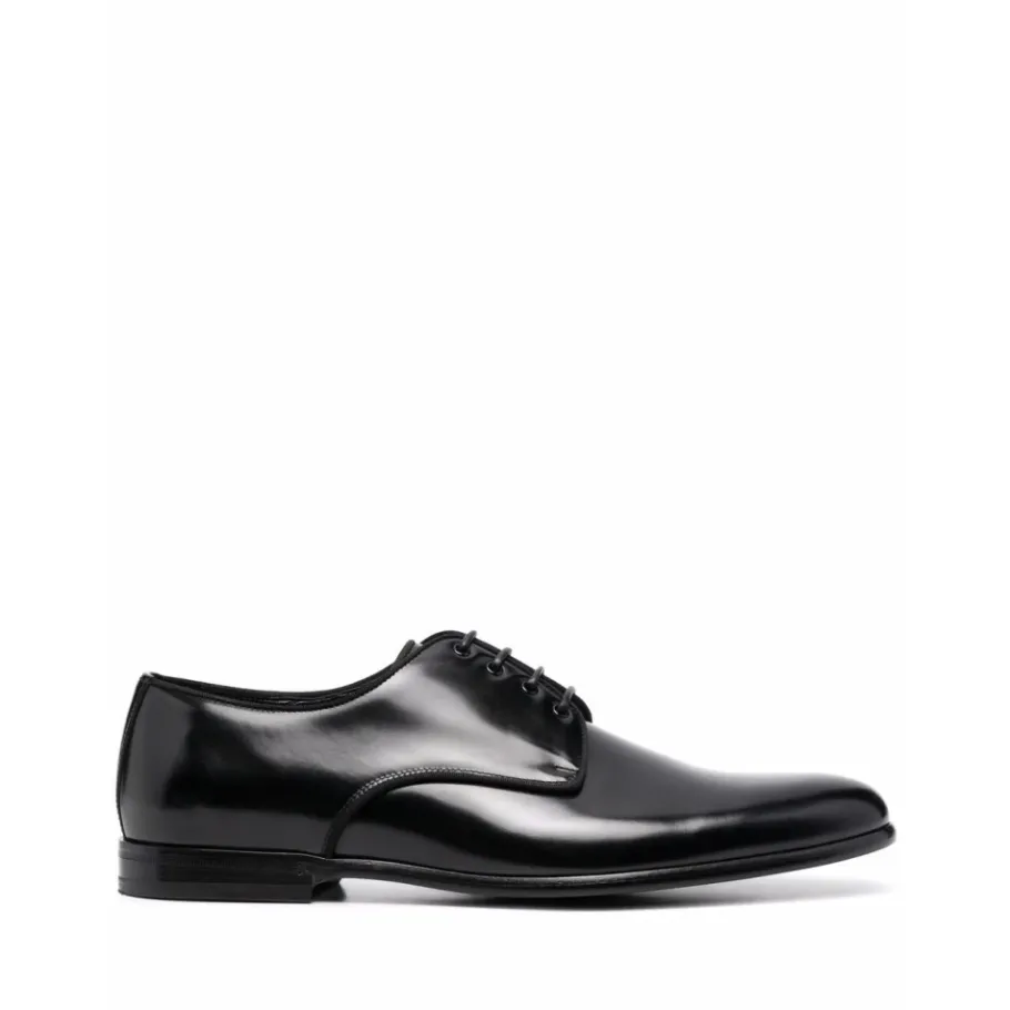 Dolce & Gabbana e Gepolijste Leren Derby Schoenen-Heren Instappers & Slip Ons|Nette Schoenen