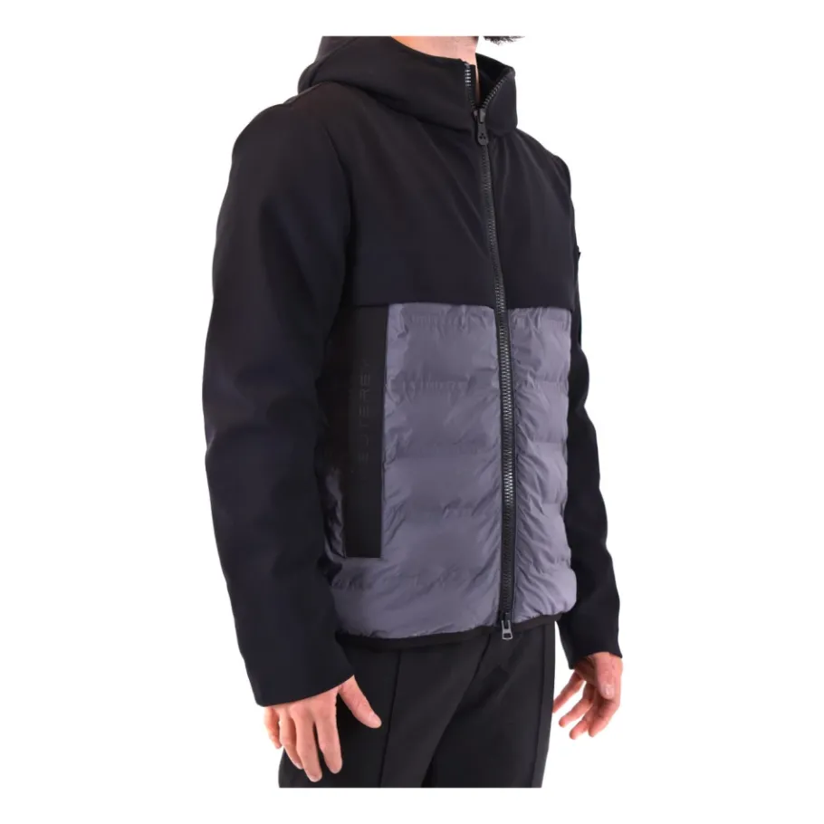 Peuterey Zwarte Hoodie Jas Herfst/Winter Stijl-Heren Sjaals