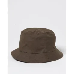 Stone Island Zwarte Katoenen Bucket Hat Stijlvol Ontwerp-Heren Hoeden