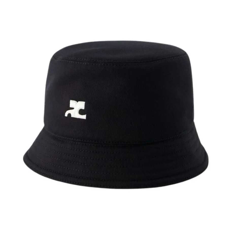 Courrèges e Katoenen Signature Bucket Hat-Heren Hoeden