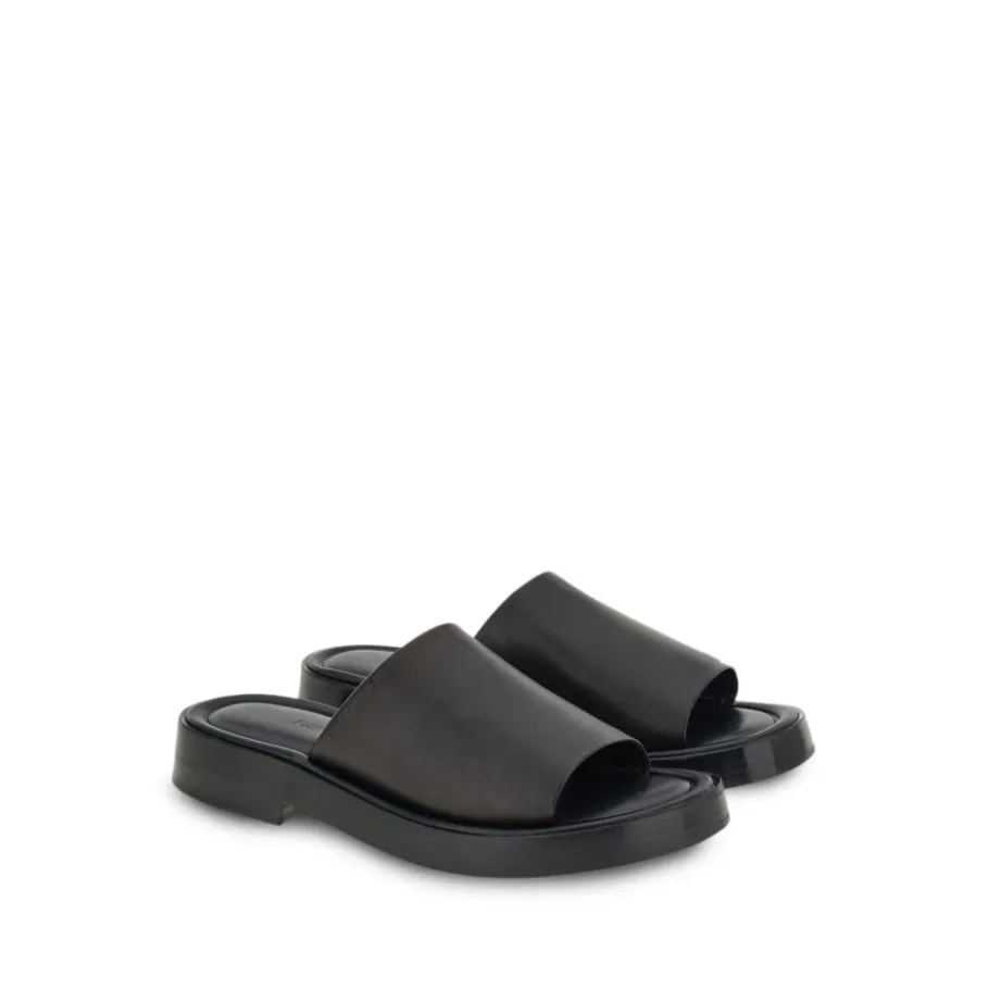 Ferragamo e Leren Crossover Sandalen-Heren Slippers