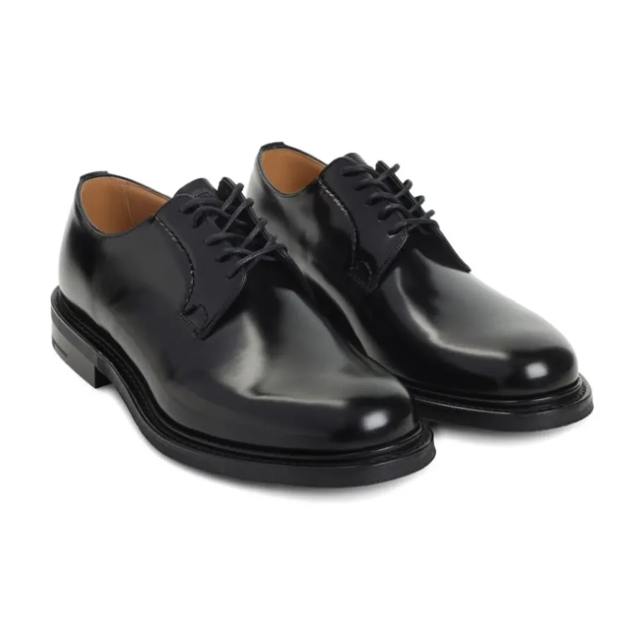 Church's e Leren Derby Platte Schoenen-Heren Nette Schoenen