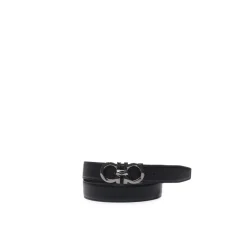 Ferragamo e Leren Iconische Gesp Riem-Heren Riemen