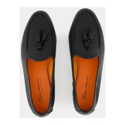 Santoni e leren kwastloafer-Heren Instappers & Slip Ons