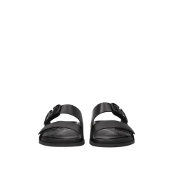 Valentino Garavani e Leren Logo Slippers-Heren Slippers