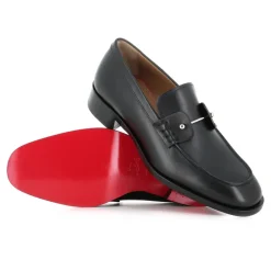 Christian Louboutin e Leren Mocassin met Zilveren Speld-Heren Instappers & Slip Ons