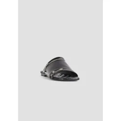 Burberry e Leren Peep Sandalen-Heren Slippers