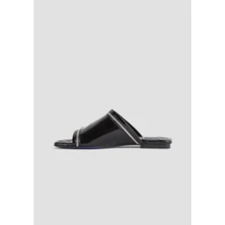 Burberry e Leren Peep Sandalen-Heren Slippers