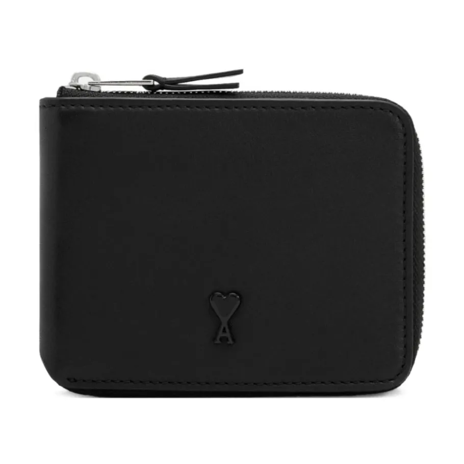 Ami Paris e Leren Portemonnee Stijlvolle Accessoires-Heren Portefeuilles