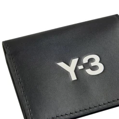 Y-3 e leren portemonnee met muntvak-Heren Portefeuilles