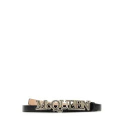Alexander McQueen e leren Riem - Hoogte: 2 cm-Heren Riemen