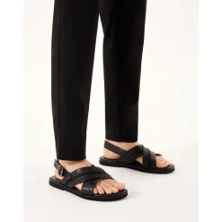 Kazar e leren sandalen met gesp-Heren Sandalen