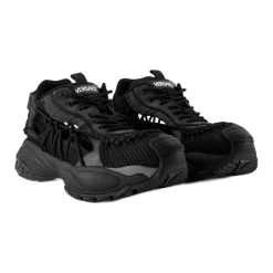 Versace e Leren Sneakers - Bovenste Veters-Heren Sandalen