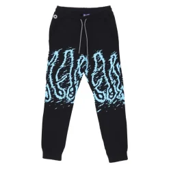 Octopus Zwarte lichtgewicht trainingsbroek met elastische taille-Heren Broeken