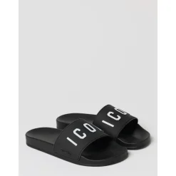 Dsquared2 e Rubberen Slides Sandalen-Heren Slippers