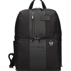 Piquadro e Rugzak Leer en Stof-Heren Rugzakken