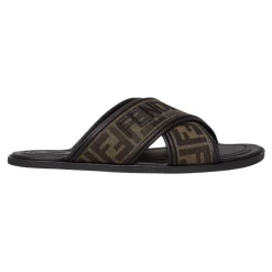 Fendi e Sandalen met FF Motief-Heren Slippers
