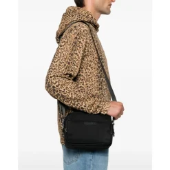 Dsquared2 e Textuur Portemonnee met Schouderband-Heren Tassen