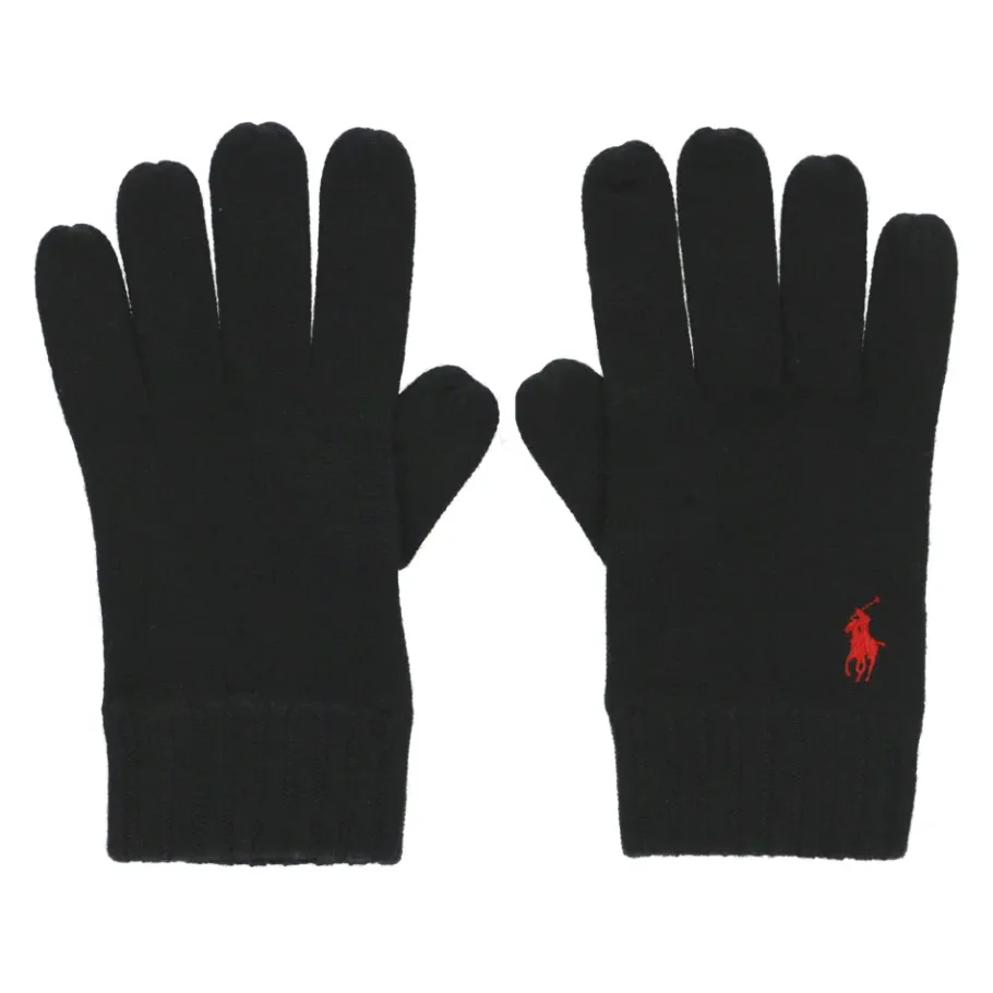 Ralph Lauren e Wol Handschoenen met Iconisch Pony Borduurwerk-Heren Handschoenen